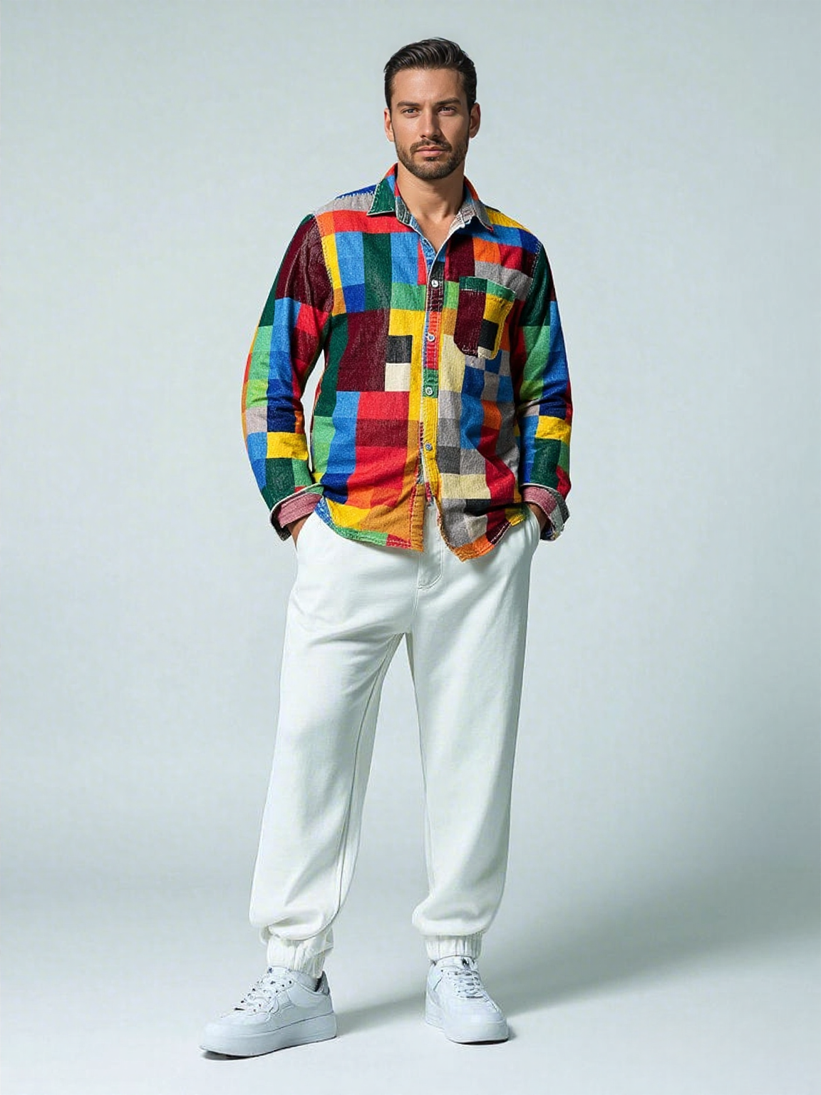 Lucas | Camicia a maniche lunghe con tasca