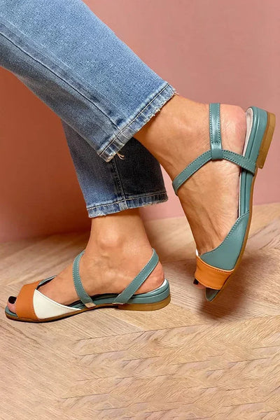 GINEVRA | Eleganti sandali open-toe tricolore per un look raffinato