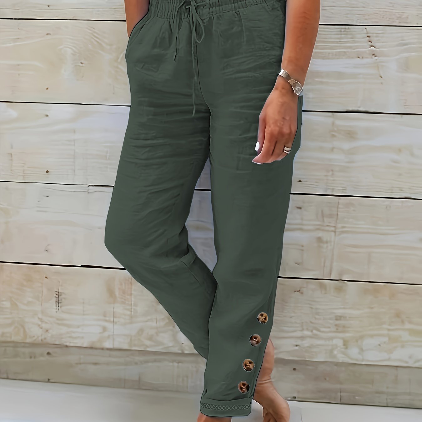 Linnea™ – Pantaloni Slim in Cotone