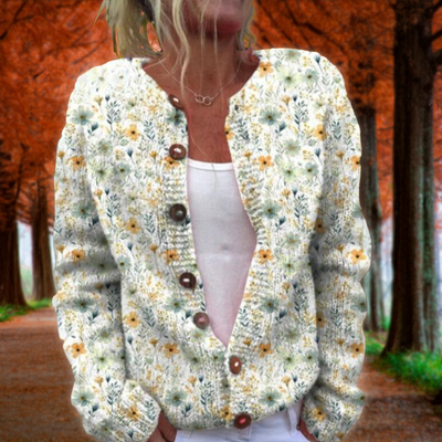 Lowri | Cardigan a Stampa Floreale