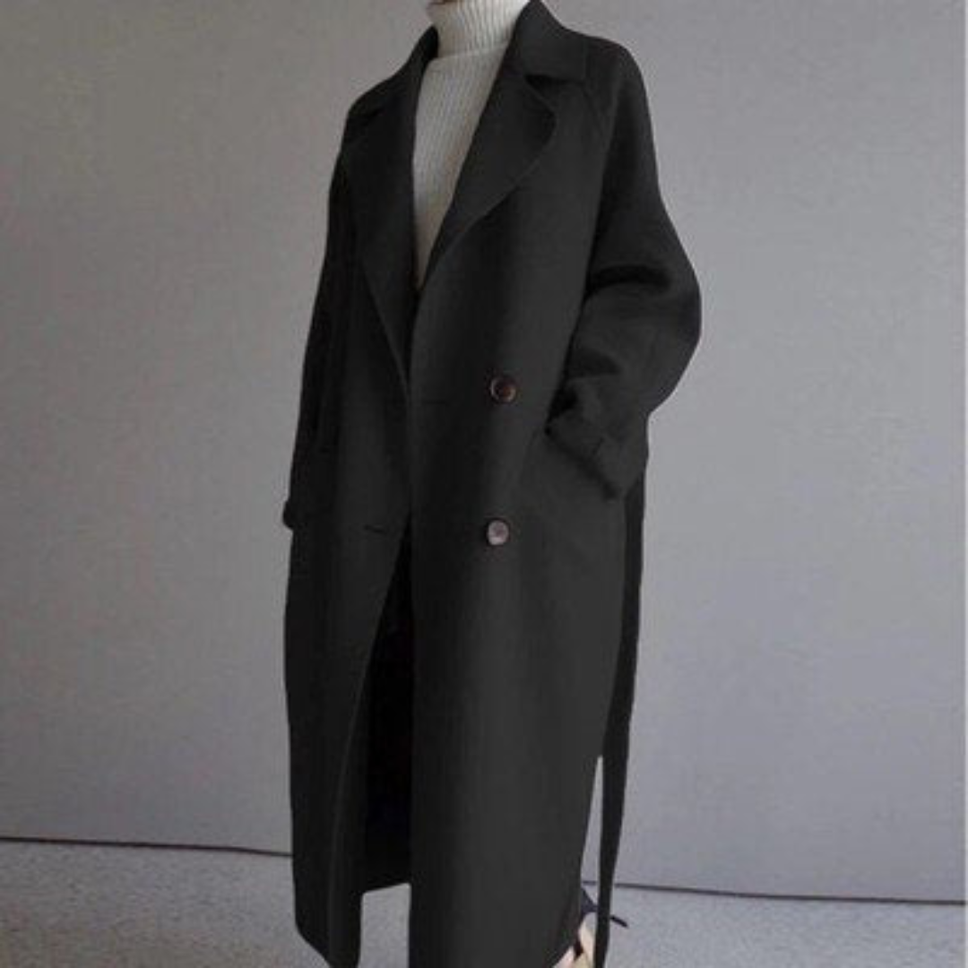Elisabetta | Elegante Cappotto in Mistura di Lana