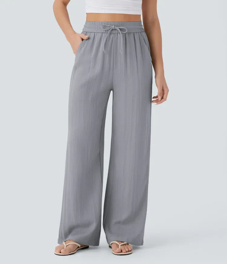 Aria - Elegante Pantaloni in Lino