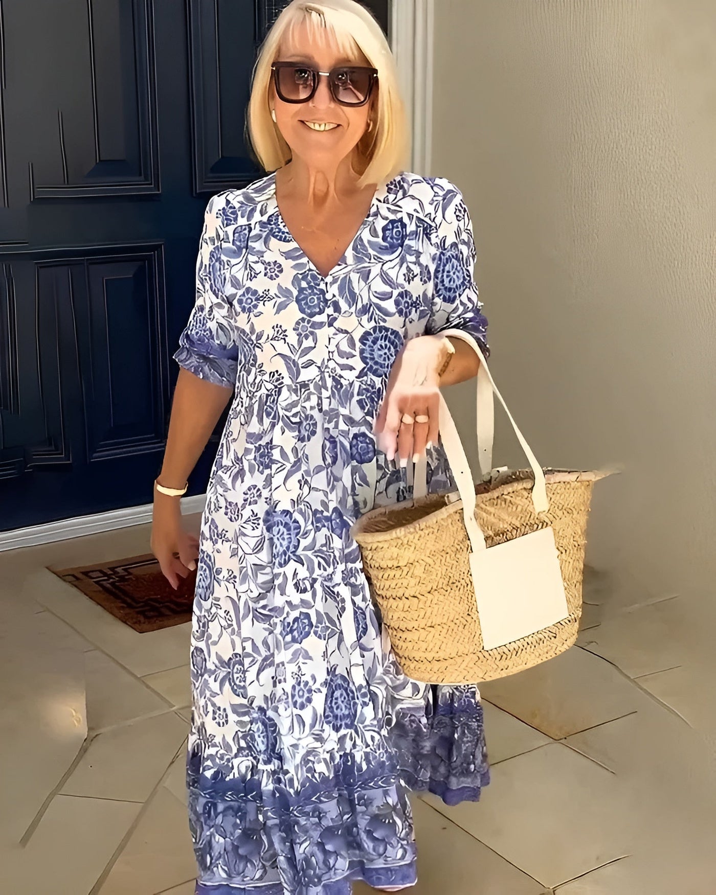 Evelyne | Elegante Vestito a Fiori