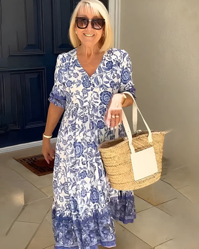 Evelyne | Elegante Vestito a Fiori