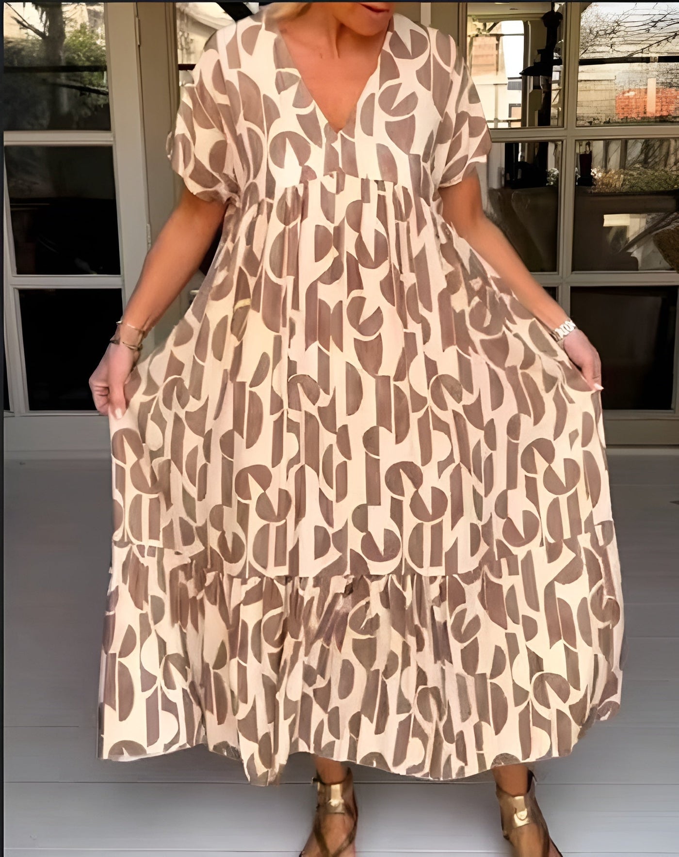 Colette | Abito fluido con scollo a V