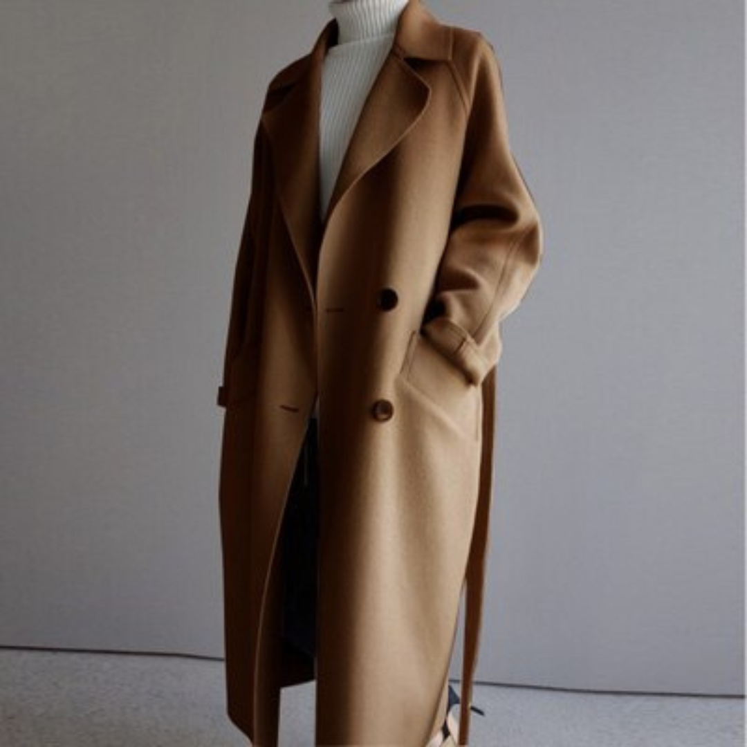 Elisabetta | Elegante Cappotto in Mistura di Lana