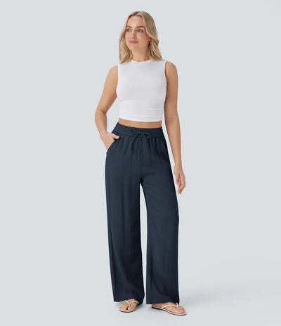Aria - Elegante Pantaloni in Lino