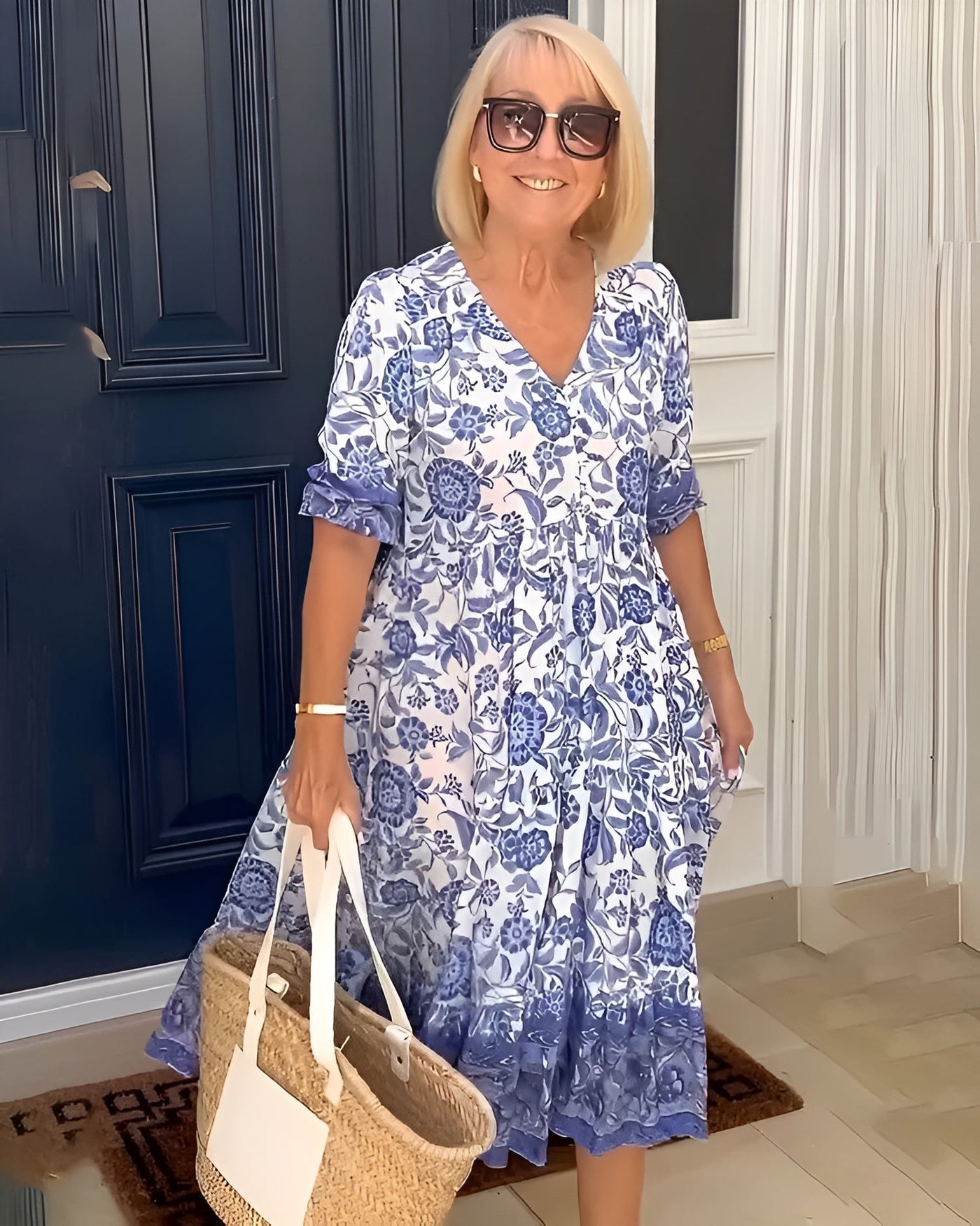 Evelyne | Elegante Vestito a Fiori