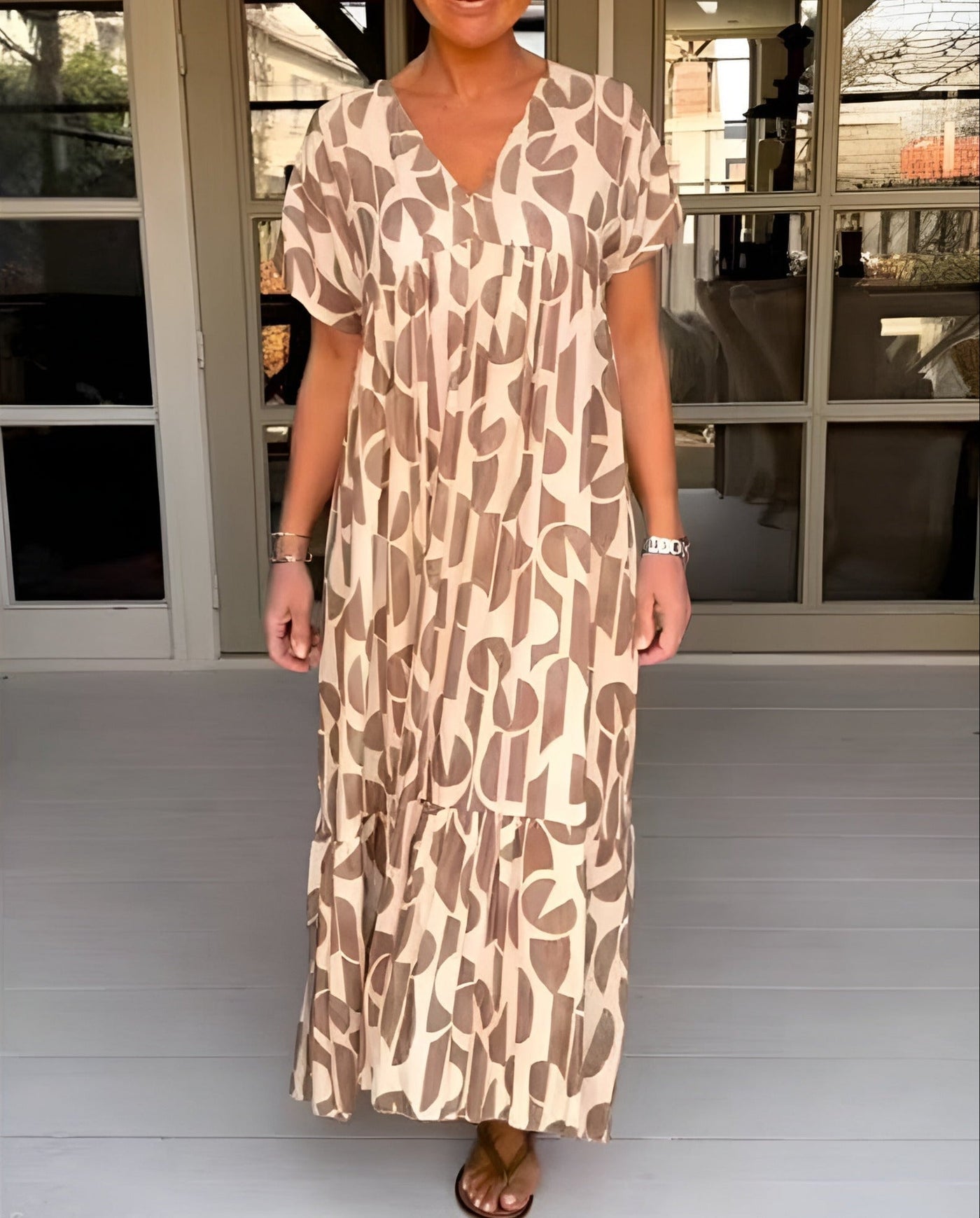 Colette | Abito fluido con scollo a V