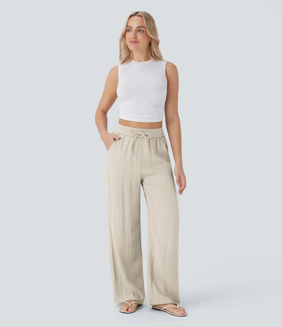 Aria - Elegante Pantaloni in Lino