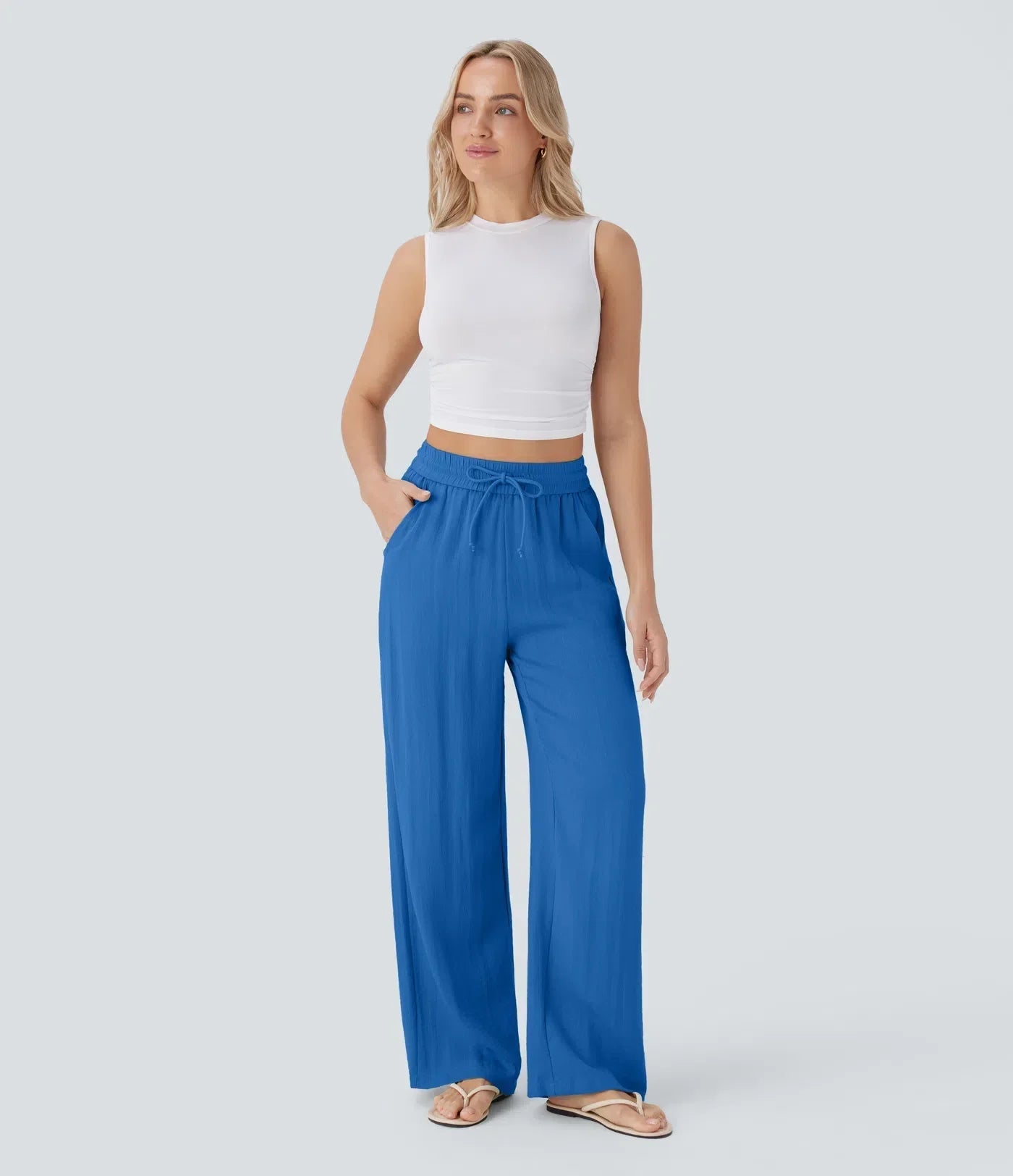 Aria - Elegante Pantaloni in Lino