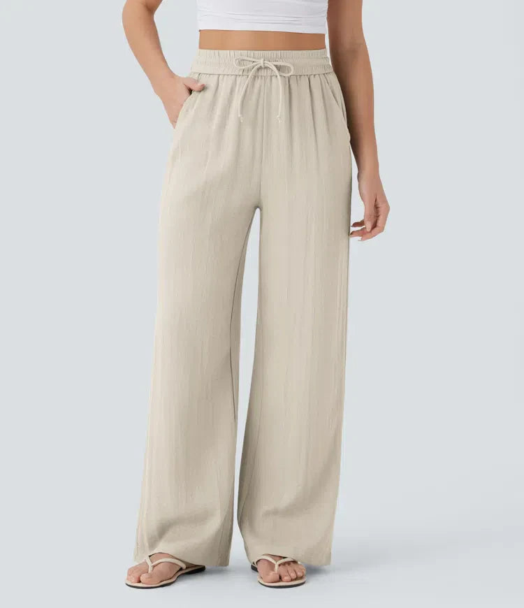 Aria - Elegante Pantaloni in Lino