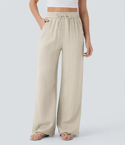 Aria - Elegante Pantaloni in Lino