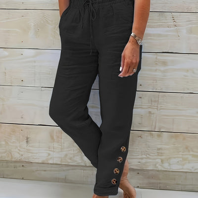 Linnea™ – Pantaloni Slim in Cotone