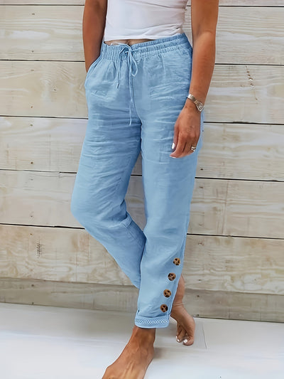 Linnea™ – Pantaloni Slim in Cotone