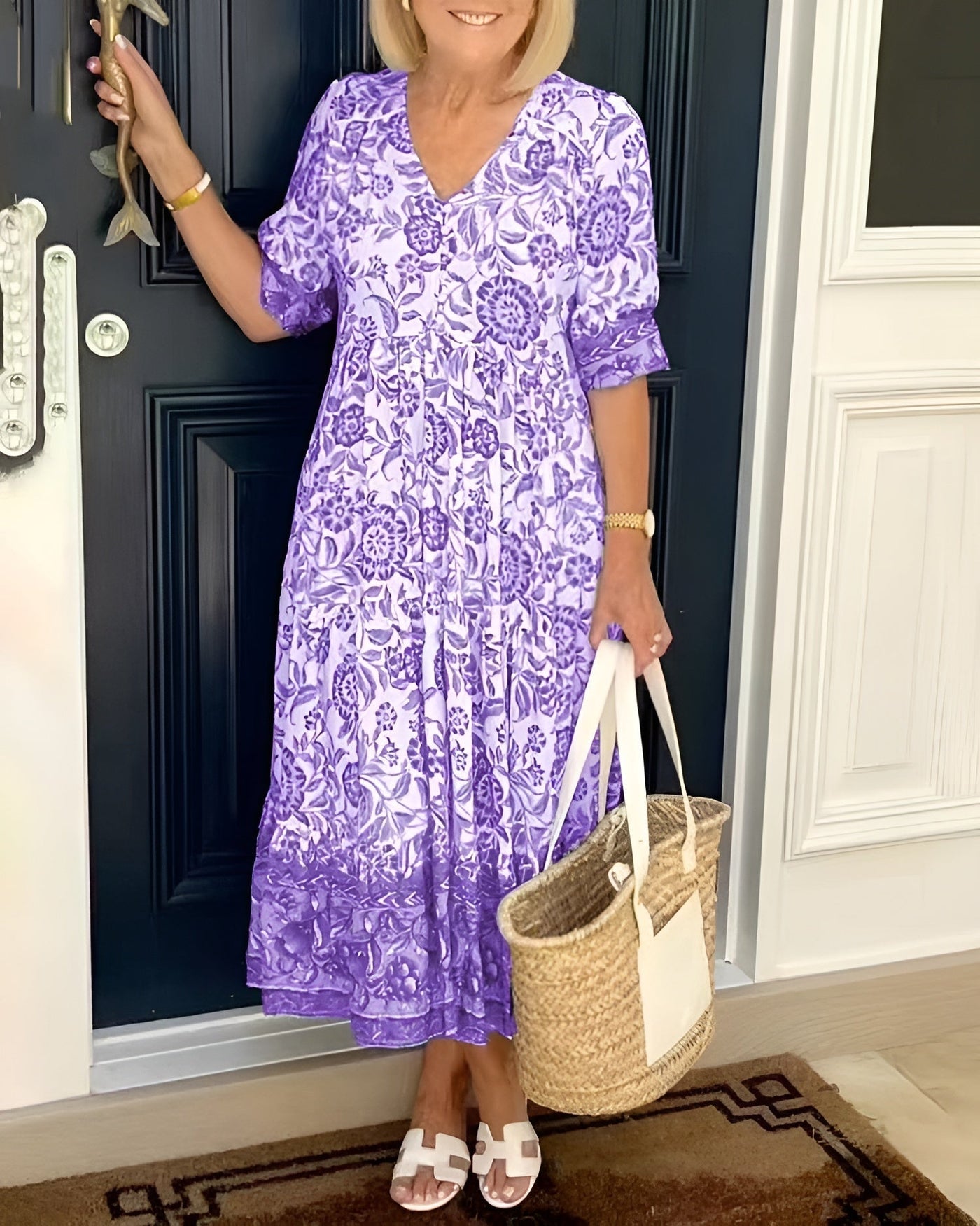 Evelyne | Elegante Vestito a Fiori