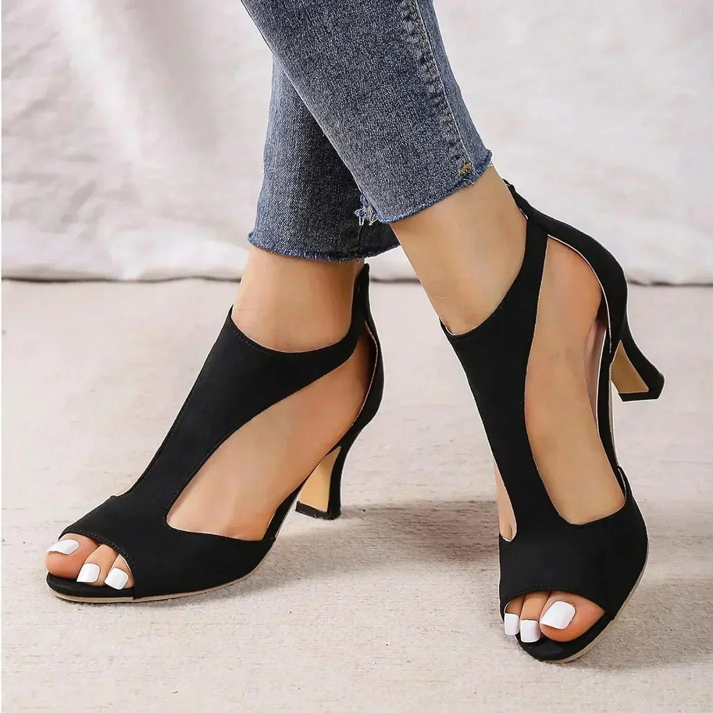 Amerra - Sandali Stiletto con Zip