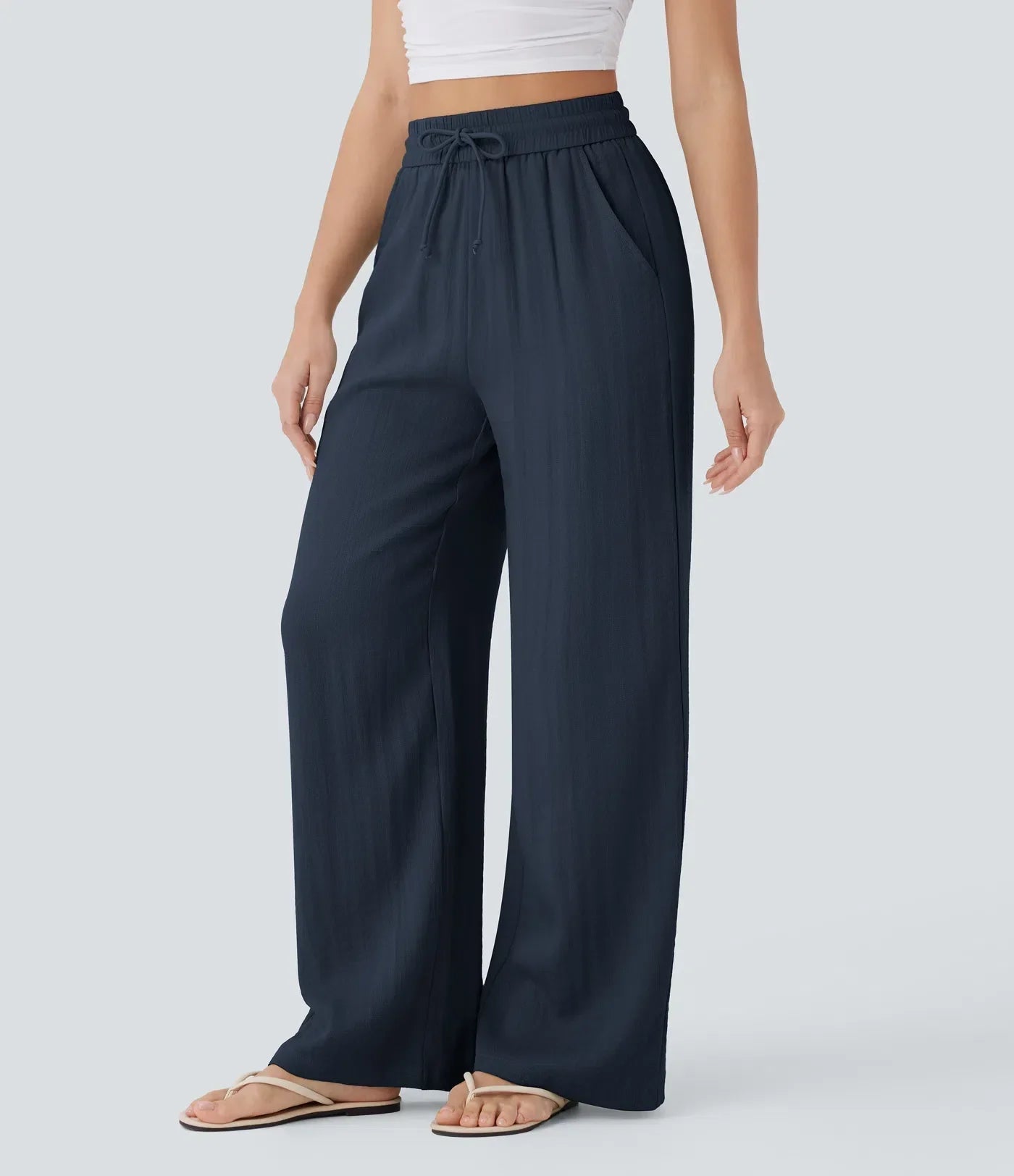 Aria - Elegante Pantaloni in Lino