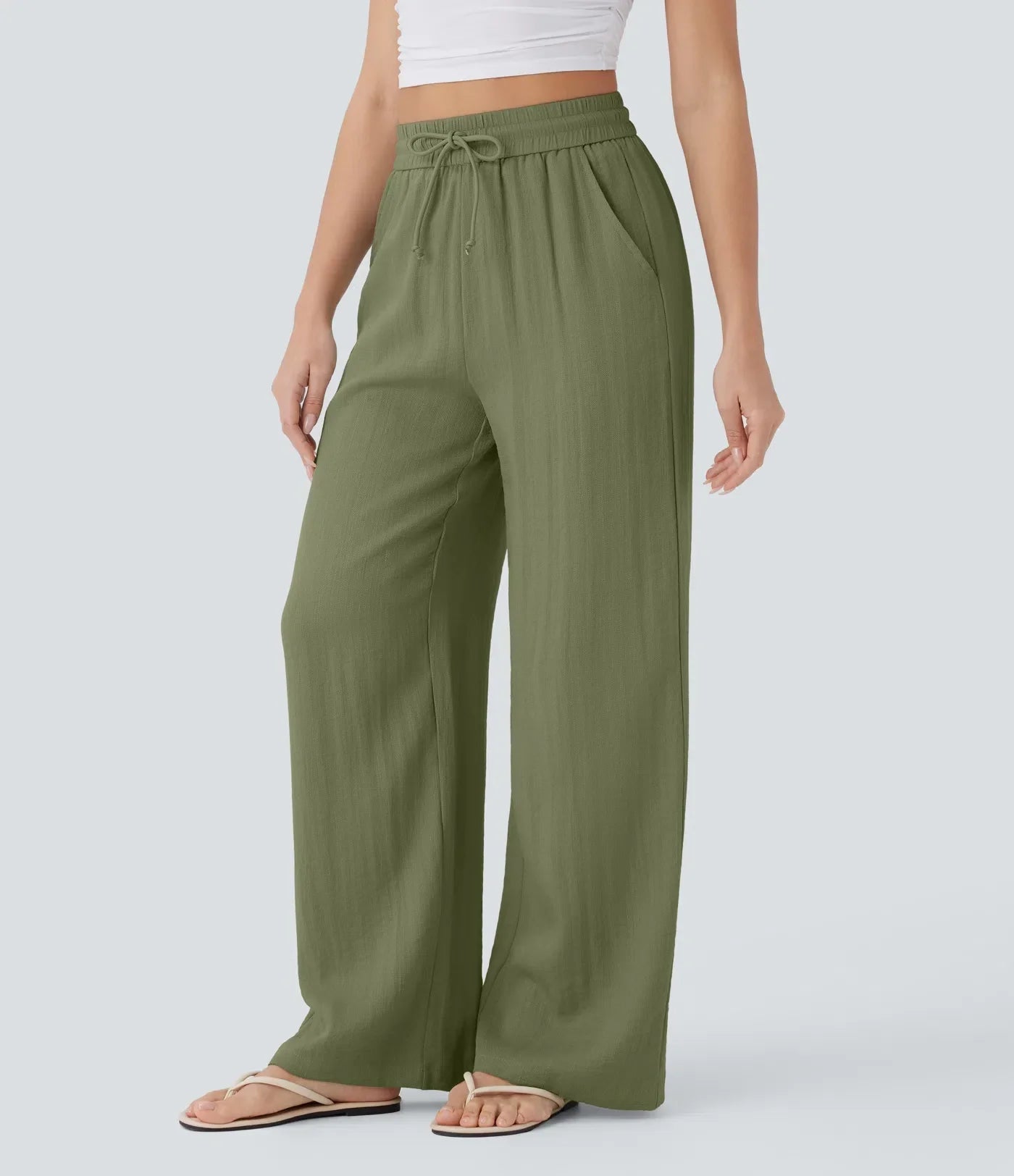 Aria - Elegante Pantaloni in Lino