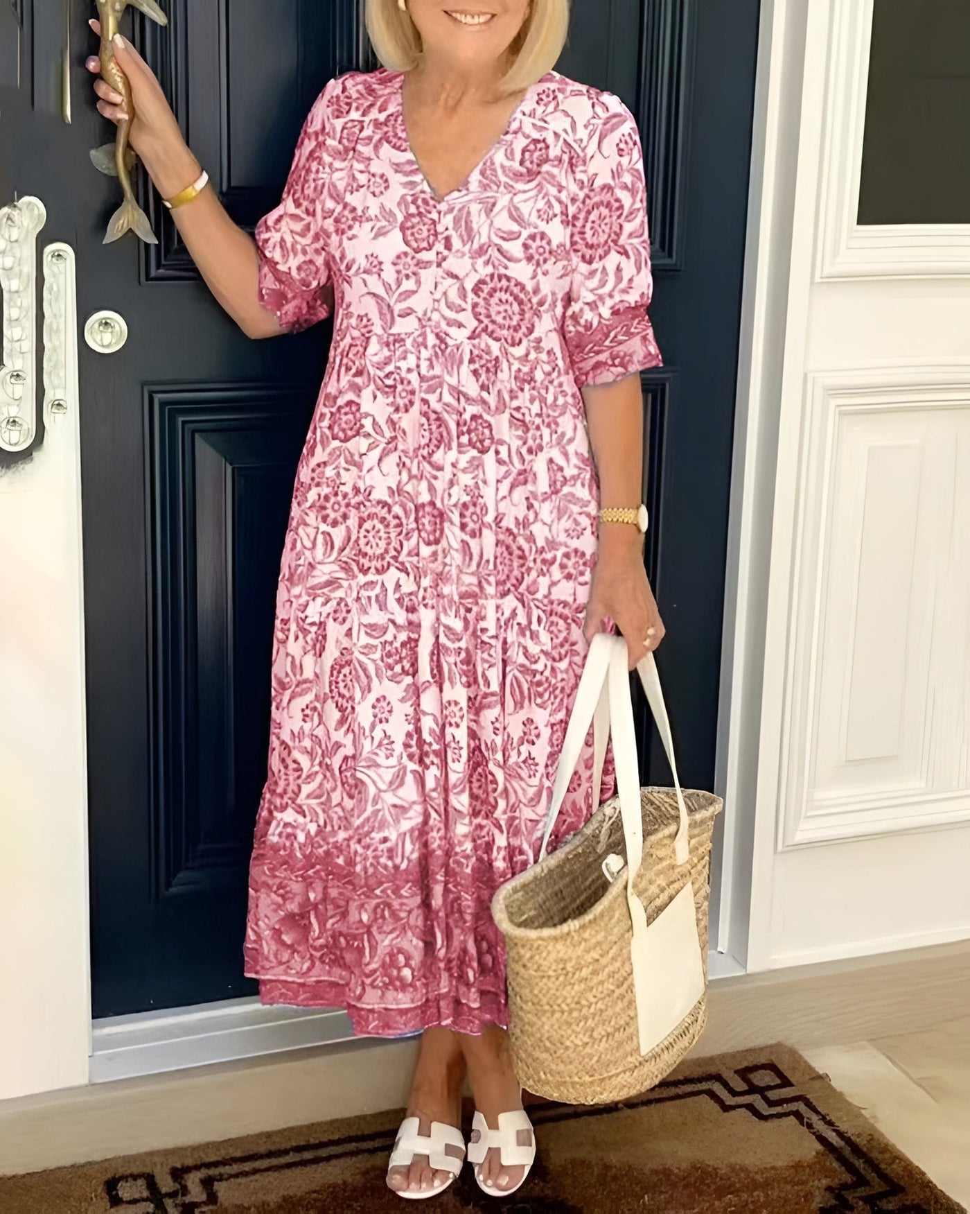 Evelyne | Elegante Vestito a Fiori
