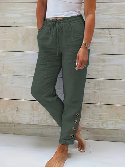 Linnea™ – Pantaloni Slim in Cotone