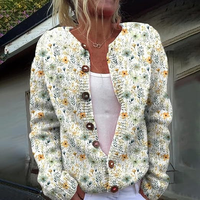 Lowri | Cardigan a Stampa Floreale