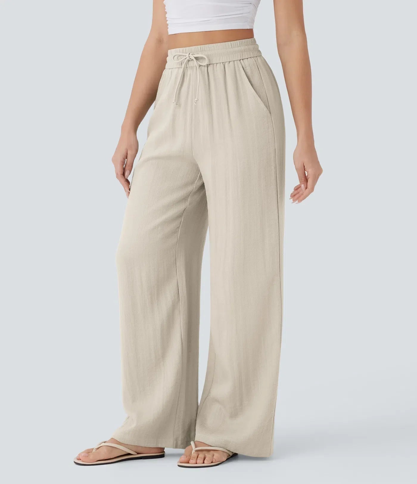 Aria - Elegante Pantaloni in Lino