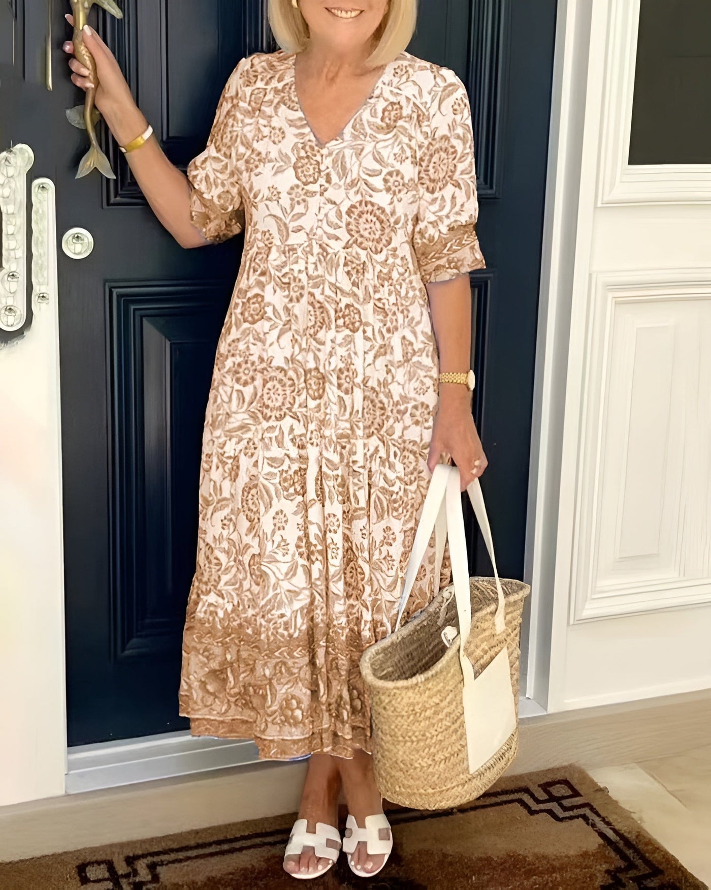 Evelyne | Elegante Vestito a Fiori