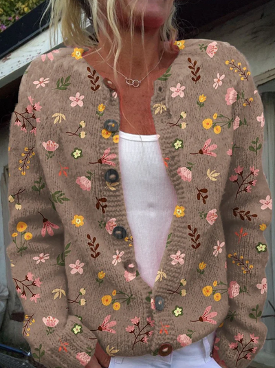 Lowri | Cardigan a Stampa Floreale