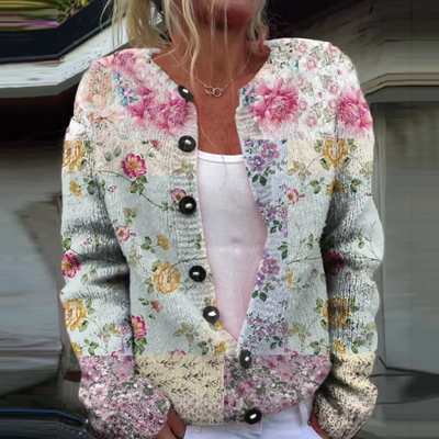 Lowri | Cardigan a Stampa Floreale