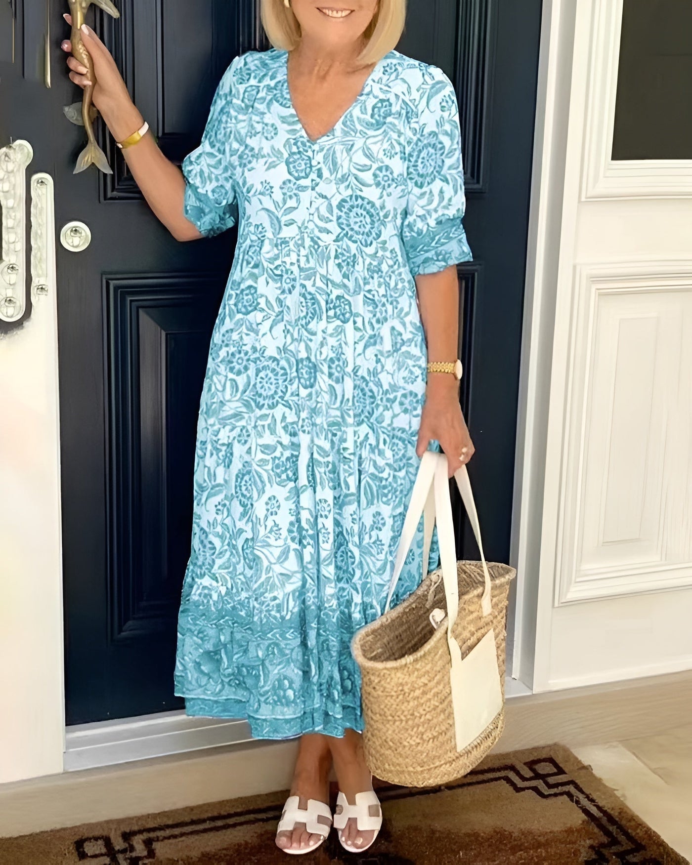 Evelyne | Elegante Vestito a Fiori