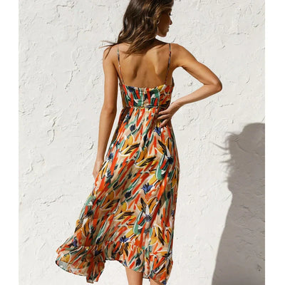 Clara - Elegante vestito lungo con motivo