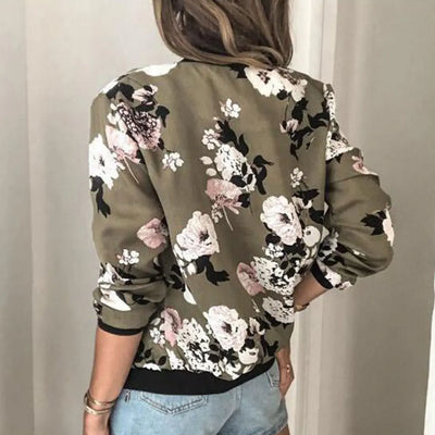 Hazel | Giacca bomber con stampa floreale alla moda
