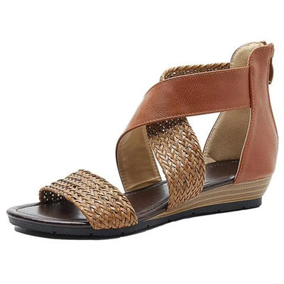 Zoey - Sandali in pelle intrecciata