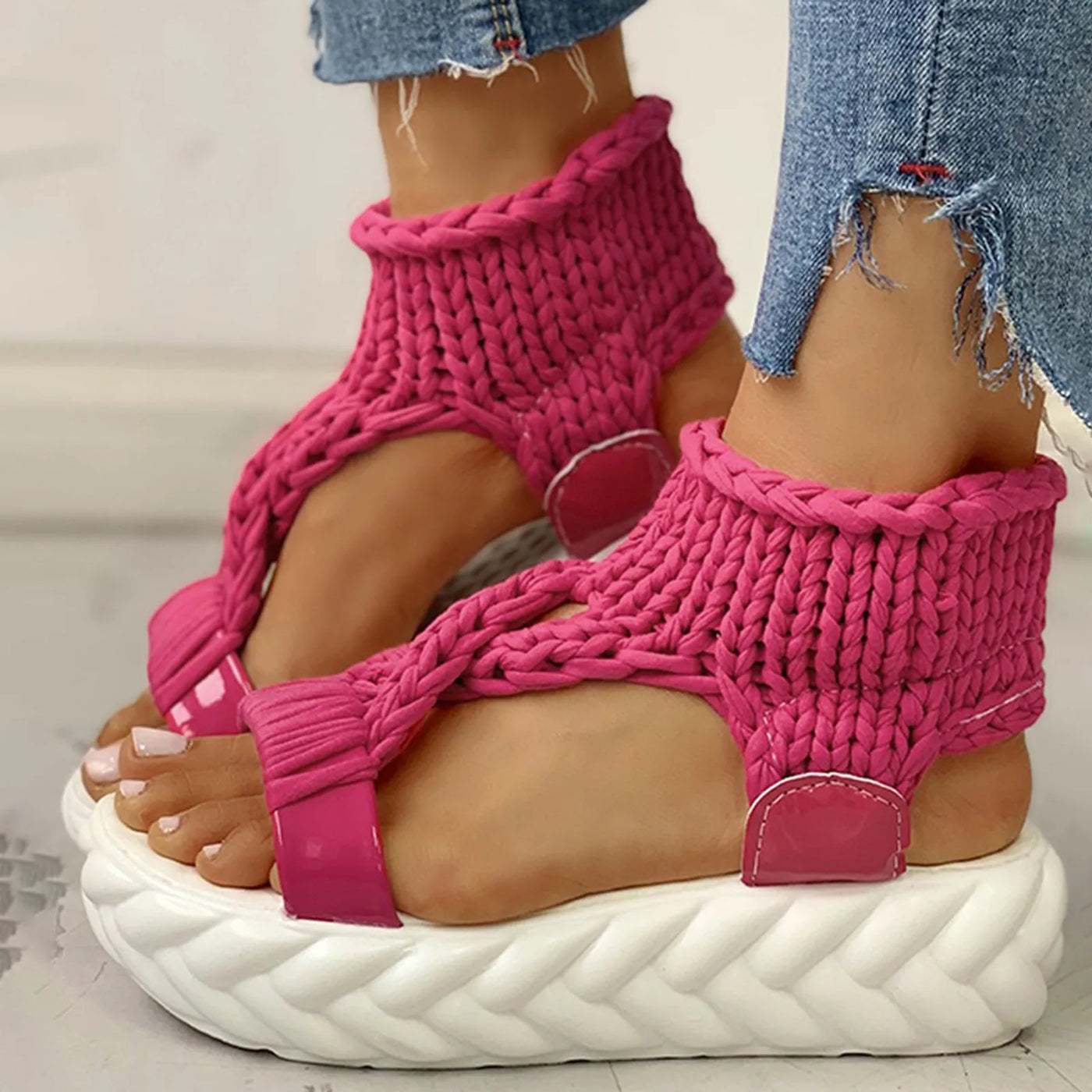 Jordyn - Sandali con plateau e arco