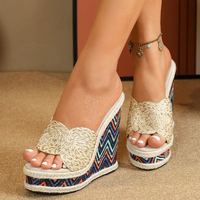 Alexa - Sandali Wedge Intrecciati