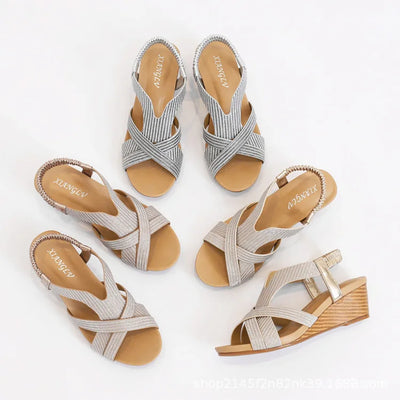 Naomi - Sandali con tacco a zeppa eleganti