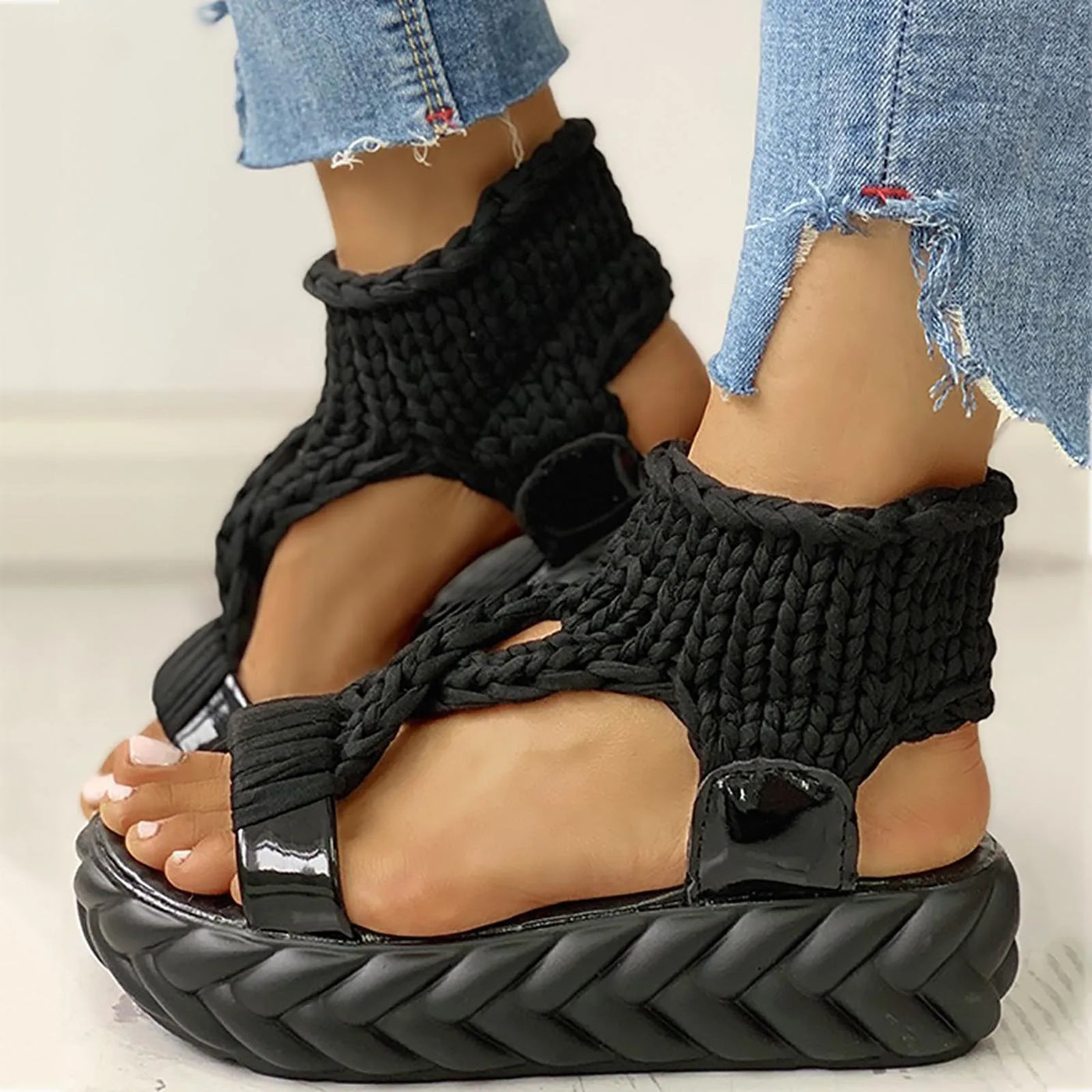 Jordyn - Sandali con plateau e arco