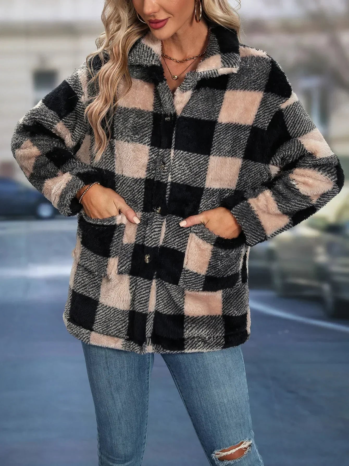 Carla | Giacca a quadri casual