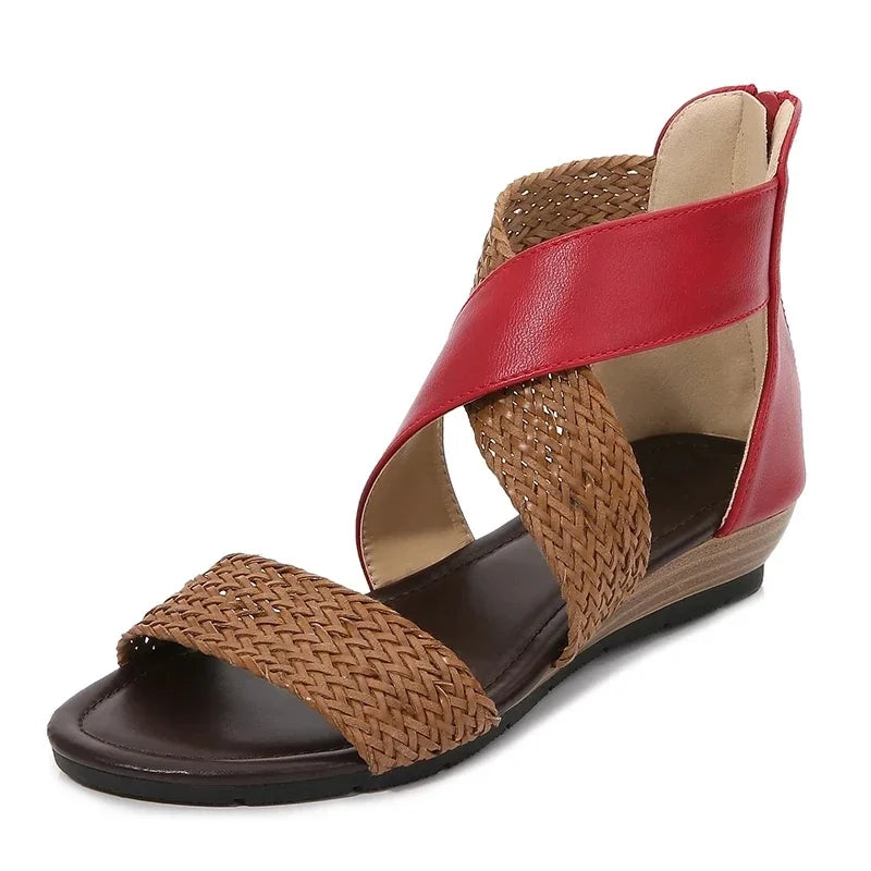 Zoey - Sandali in pelle intrecciata