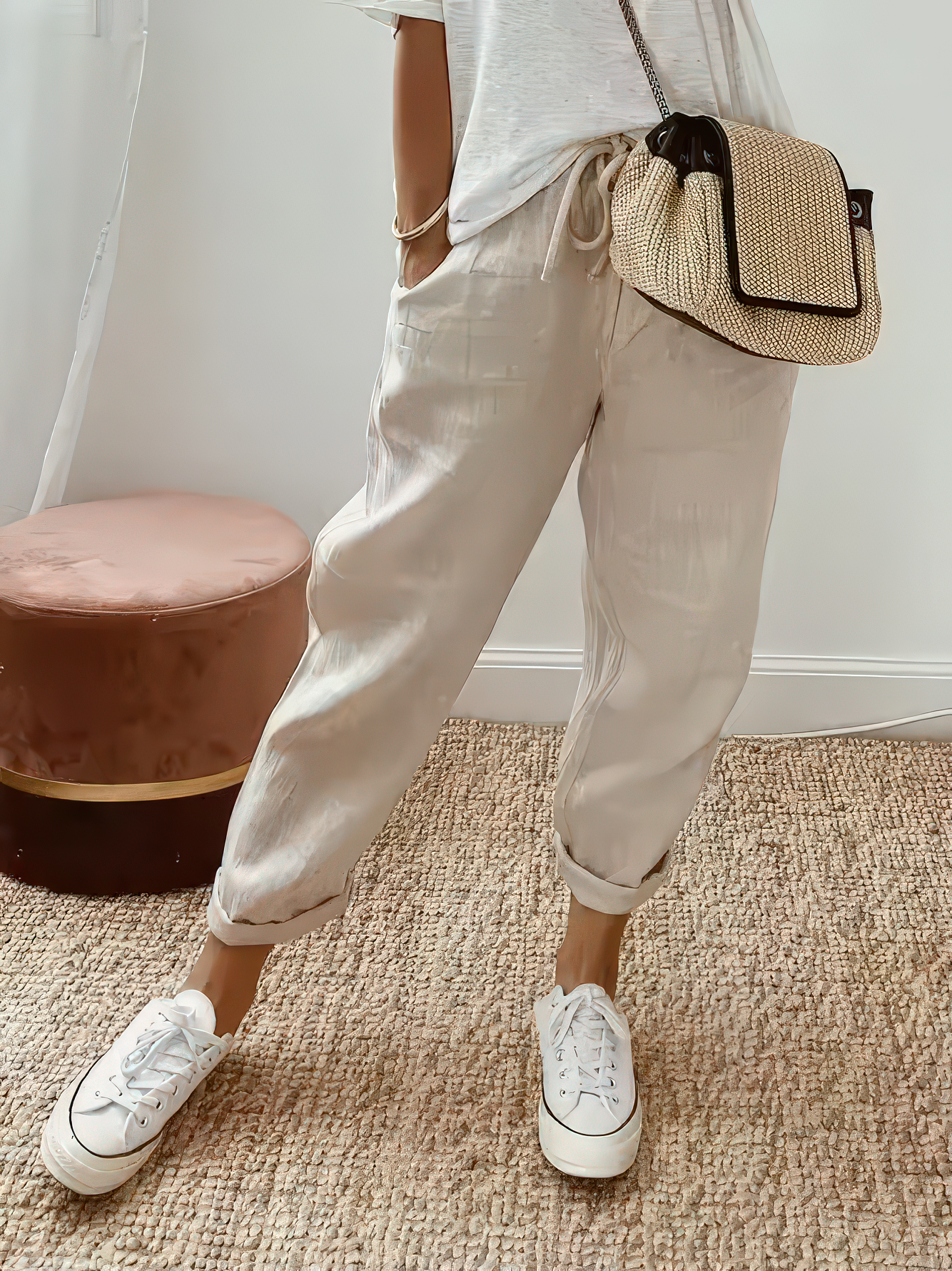ALICE™ | Pantaloni leggeri in cotone e lino