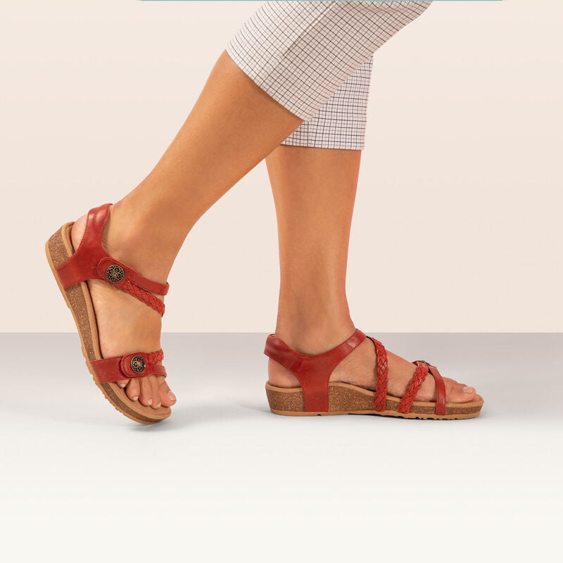 Lauren - Sandali con cinturini intrecciati