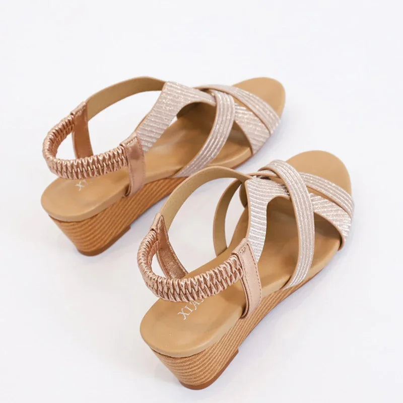 Naomi - Sandali con tacco a zeppa eleganti