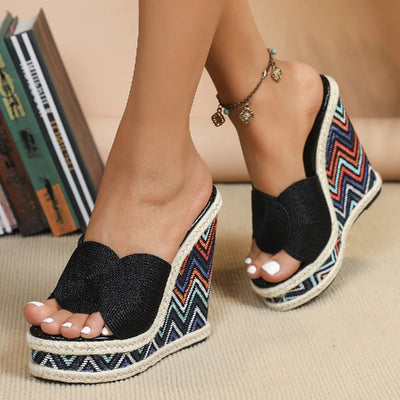Alexa - Sandali Wedge Intrecciati