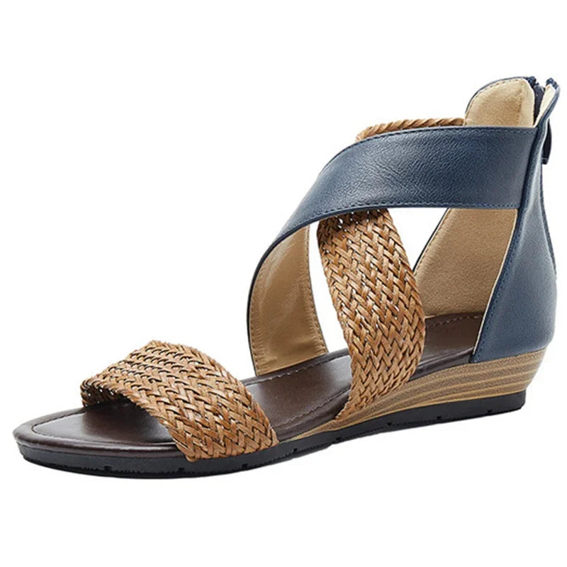 Zoey - Sandali in pelle intrecciata