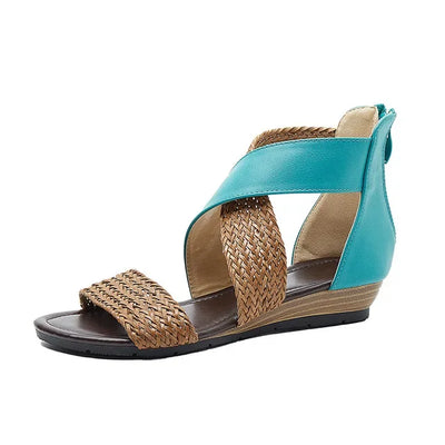 Zoey - Sandali in pelle intrecciata