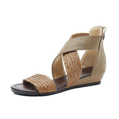 Zoey - Sandali in pelle intrecciata