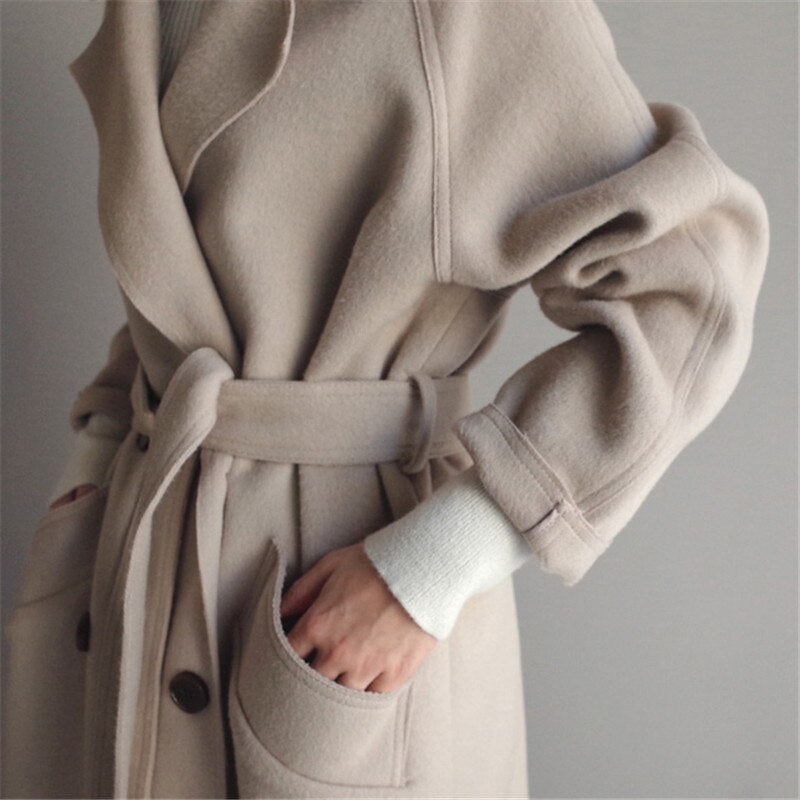 Elisabetta | Elegante Cappotto in Mistura di Lana