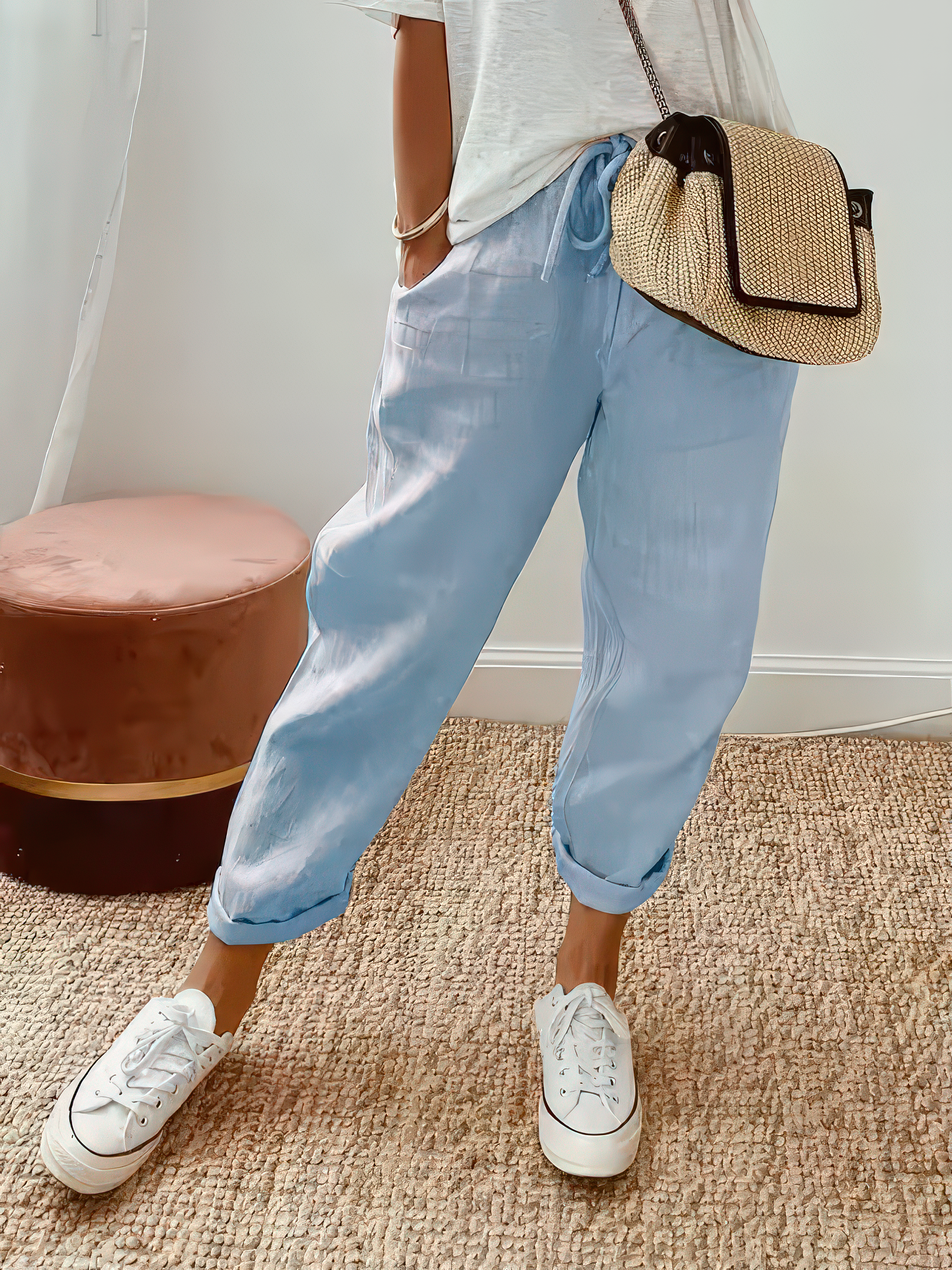 ALICE™ | Pantaloni leggeri in cotone e lino