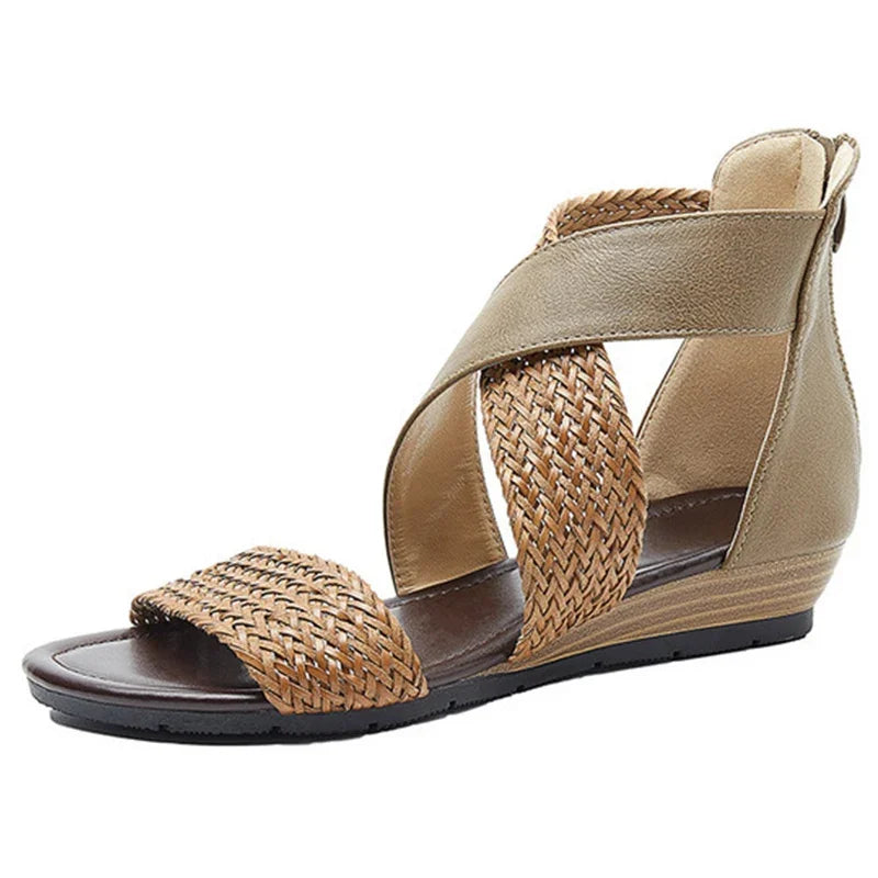 Zoey - Sandali in pelle intrecciata